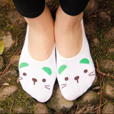 Cute Cartoon Print Animals Socks Women Summer Korean Funny Socks Girl Low Cut Ankle Sock Invisible Slippers