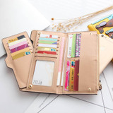 Cute Cartoon Fashion Cute Puppy Zipper Long Wallet Cartoon Dog 6 Colors PU Leather Women Wallets Ladies Clutch Card Holder