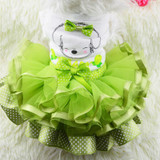 Cute Bow Dog Clothes Small Puppy Wedding Dog Dress Skirt Summer Spring Luxury Princess Pet Clothes Fruit Roupa Cachorro 30