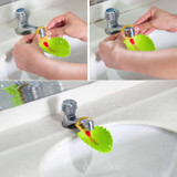 Cute Bathroom Sink Faucet Chute Extender Crab Children Kids Kitchen Washing Hands Convenient For Baby Washing Helper