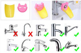 Cute Bathroom Sink Faucet Chute Extender Crab Children Kids Washing Hands