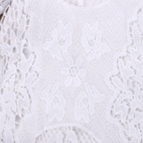 Cute Baby Girls White Lace Ruffles Sleeve Romper Infant Lace Jumpsuit Clothes Sunsuit Outfits