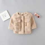 Cute Baby Girls Clothes Coat New Winter Jackets For Girls Autumn Warm Kids Outerwear Children Clothing Baby Windbreakers 9-24M