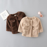 Cute Baby Girls Clothes Coat New Winter Jackets For Girls Autumn Warm Kids Outerwear Children Clothing Baby Windbreakers 9-24M