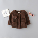 Cute Baby Girls Clothes Coat New Winter Jackets For Girls Autumn Warm Kids Outerwear Children Clothing Baby Windbreakers 9-24M