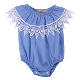 Cute Baby Girl Toddler Kids Sleeveless Romper Lace Jumpsuit Outfits Floral Sunsuit Clothes
