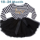 Cute Baby Girl Dress Cotton Children Kids Infant 1st Birthday Party Tutu Dress Girls Clothes For Newborn 0-2Yrs Vestidos Bebes
