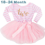 Cute Baby Girl Dress Cotton Children Kids Infant 1st Birthday Party Tutu Dress Girls Clothes For Newborn 0-2Yrs Vestidos Bebes