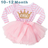 Cute Baby Girl Dress Cotton Children Kids Infant 1st Birthday Party Tutu Dress Girls Clothes For Newborn 0-2Yrs Vestidos Bebes