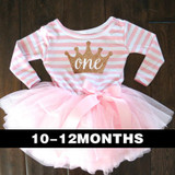 Cute Baby Girl Dress Cotton Children Kids Infant 1st Birthday Party Tutu Dress Girls Clothes For Newborn 0-2Yrs Vestidos Bebes