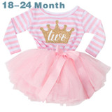 Cute Baby Girl Dress Cotton Children Kids Infant 1st Birthday Party Tutu Dress Girls Clothes For Newborn 0-2Yrs Vestidos Bebes