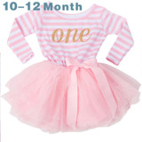 Cute Baby Girl Dress Cotton Children Kids Infant 1st Birthday Party Tutu Dress Girls Clothes For Newborn 0-2Yrs Vestidos Bebes