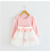 Cute Baby Girl Dress Cotton Children Kids Baby Girls Dresses One Piece Baby Autumn Clothing For School Casual Wear Clothes Girl