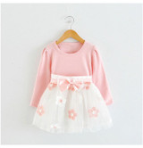 Cute Baby Girl Dress Cotton Children Kids Baby Girls Dresses One Piece Baby Autumn Clothing For School Casual Wear Clothes Girl