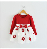 Cute Baby Girl Dress Cotton Children Kids Baby Girls Dresses One Piece Baby Autumn Clothing For School Casual Wear Clothes Girl
