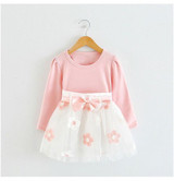 Cute Baby Girl Dress Cotton Children Kids Baby Girls Dresses One Piece Baby Autumn Clothing For School Casual Wear Clothes Girl