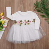 Cute Baby Girl Dress Cotton Children Kids Baby Girls Dresses One Piece Baby Autumn Clothing Casual Wear Clothes Girl