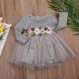 Cute Baby Girl Dress Cotton Children Kids Baby Girls Dresses One Piece Baby Autumn Clothing Casual Wear Clothes Girl