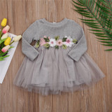 Cute Baby Girl Dress Cotton Children Kids Baby Girls Dresses One Piece Baby Autumn Clothing Casual Wear Clothes Girl