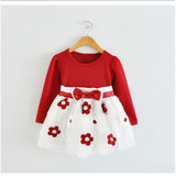 Cute Baby Girl Dress Cotton Children Kids Baby Girls Dresses One Piece Baby Autumn Clothing H495
