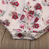 Cute Baby Girl Clothes Newborn Baby Flare Sleeve Tops Floral Romper Jumpsuit Outfit Sunsuit Clothes Summer Casual Clothes 0-24M