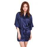 Nightdress Women's Sleepwear Satin Nightgown Robes Belt Nightdress Babydoll