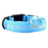 Night Safety pet collar for lighted up nylon solid led Dog LED Collar glow necklace household  Flashing Glow 7Colors Pet Collar