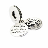 Night Sky Shimmering Blue Enamel &amp; Clear CZ Sterling-Silver-Jewelry Beads Fit Bracelets &amp; Necklaces DIY Wholesale Christmas Gift