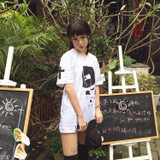 NiceMix Kawaii T Shirt Women Tops 2018 Summer Harajuku Cotton T-shirts Print Girl Plus Size Short Sleeve Tee Shirt Femme