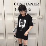 NiceMix Kawaii T Shirt Women Tops 2018 Summer Harajuku Cotton T-shirts Print Girl Plus Size Short Sleeve Tee Shirt Femme