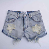 NiceMix Women Casual Pocket Denim Shorts Vintage Ripped Hole Fringe Jeans Shorts Summer Girl Hot Short NiceMix Women Casual Pocket Denim Shorts Vintage Ripped Hole Fringe Jeans Shorts Summer Girl Hot Short