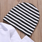 Newborn Toddler Kids Baby Boys Girls Clothes Set Outfit T-shirt Hat Tops Pants 3PCS Casual Set Clothes