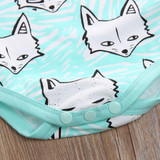 Newborn Toddler Infant Baby Girls Boy Fox Romper Jumpsuit Casual Outfits Costume Summer Sunsuit