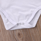 Newborn Toddler Infant Baby Girl Short Sleeve Letter Romper Cotton Jumpsuit Outfit Sunsuit Clothes