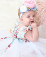 Newborn Toddler Baby Girls Floral Dress Party Ball Gown Formal Dresses Sundress Baby Girls Tutu Dress