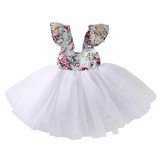 Newborn Toddler Baby Girls Floral Dress Party Ball Gown Formal Dresses Sundress Baby Girls Tutu Dress