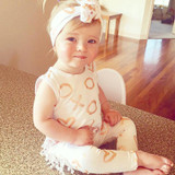 Newborn Toddler Baby Girl Boy Clothing Romper Sleeveless Jumpsuit Letter Infant Clothes Outfit Sunsuit