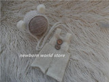 newborn photography props mohair Bear hat and mohair pants