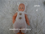 newborn photography props mohair Bear hat and mohair pants