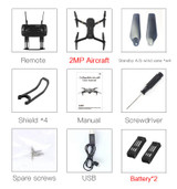 Eachine E58 WIFI FPV With Wide Angle HD Camera High Hold Mode Foldable Arm RC Quadcopter RTF Drone VS VISUO XS809HW JJRC H37