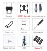 Eachine E58 WIFI FPV With Wide Angle HD Camera High Hold Mode Foldable Arm RC Quadcopter RTF Drone VS VISUO XS809HW JJRC H37