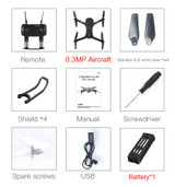 Eachine E58 WIFI FPV With Wide Angle HD Camera High Hold Mode Foldable Arm RC Quadcopter RTF Drone VS VISUO XS809HW JJRC H37