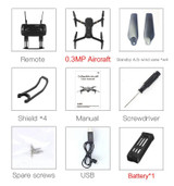 Eachine E58 WIFI FPV With Wide Angle HD Camera High Hold Mode Foldable Arm RC Quadcopter RTF Drone VS VISUO XS809HW JJRC H37