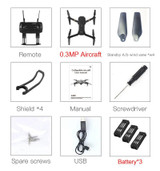Eachine E58 WIFI FPV With Wide Angle HD Camera High Hold Mode Foldable Arm RC Quadcopter RTF Drone VS VISUO XS809HW JJRC H37