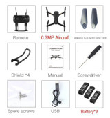 Eachine E58 WIFI FPV With Wide Angle HD Camera High Hold Mode Foldable Arm RC Quadcopter RTF Drone VS VISUO XS809HW JJRC H37