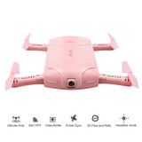 Eachine E50S WIFI FPV With 2MP 720P Camera Foldable Arm Altitude Hold Beauty Mode Selfie RC Quadcopter VS JJRC H37 Pink