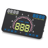 E350 5.8'' Car HUD Head Up Display Car Over Speed Warning Windshield Projector with OBDII and EU OBD Port Engine Fault Alarm