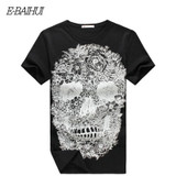 E-BAIHUI mens t shirts fashion Skull 3d t shirt men Hip Hop Men T-shirt Casual tops tees Fitness Skate Swag marcelo burlon Y049 E-BAIHUI mens t shirts fashion Skull 3d t shirt men Hip Hop Men T-shirt Casual tops tees Fitness Skate Swag marcelo burlon Y049