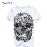 E-BAIHUI mens t shirts fashion Skull 3d t shirt men Hip Hop Men T-shirt Casual tops tees Fitness Skate Swag marcelo burlon Y049 E-BAIHUI mens t shirts fashion Skull 3d t shirt men Hip Hop Men T-shirt Casual tops tees Fitness Skate Swag marcelo burlon Y049