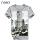 E-BAIHUI Brand mens t shirts marcelo burlon t shirt  casual tops tees Fitness Men cotton T-shirts Camisetas  Swag t shirt  Y050